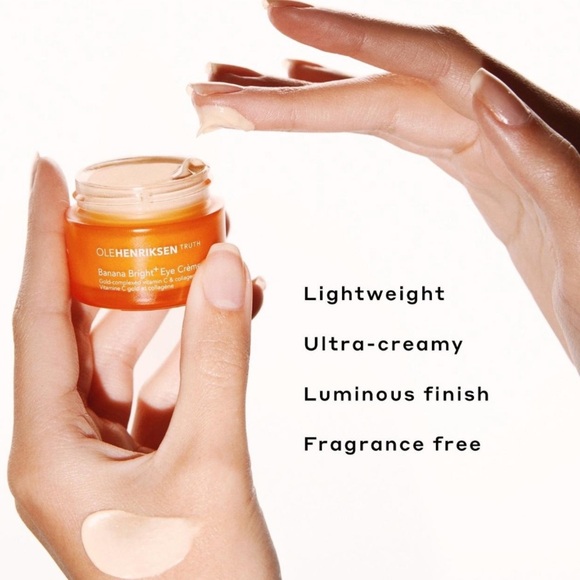 OleHenriksen Banana Bright+ Vitamin C Brightening Eye Cream Mini 🍊 NEW - Picture 2 of 11
